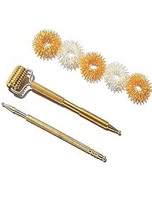 TRT-Sales Suzok Acupressure Brass Jimmy-2 Pc+5 Pc Sujok Ring : Amazon ...