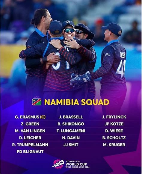 T20 World Cup Namibia Squad 2024 - Full Players List