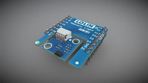 Ambient light sensor shield BH1750FVI | Wemos D1 - Download Free 3D ...
