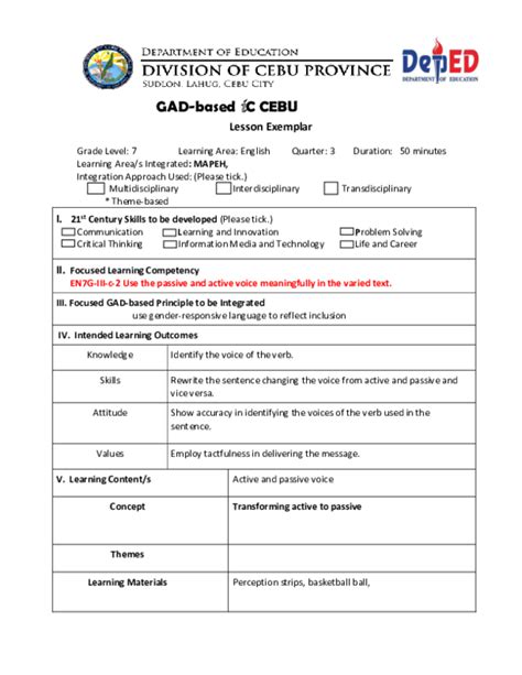 What Is Lesson Exemplar 的图像结果