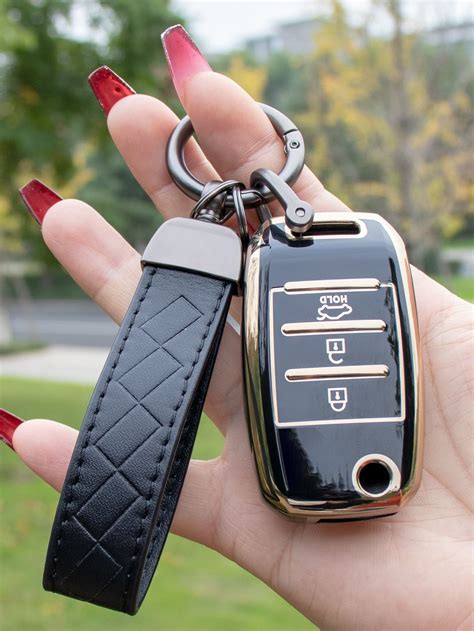 1 Set de funda para llave de coche y llavero Compatible con Kia, funda ...