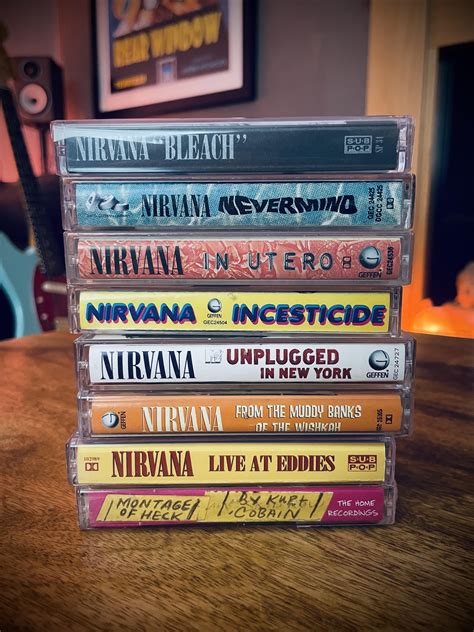 My Nirvana cassette tape collection. : r/Nirvana