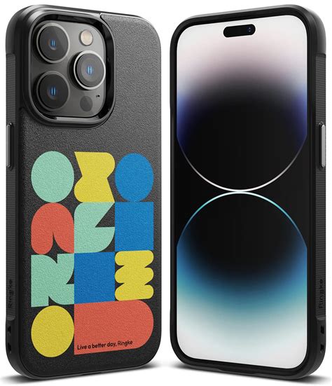 Buy iPhone 14 Pro Max Back Cover Case | Onyx Design - Block