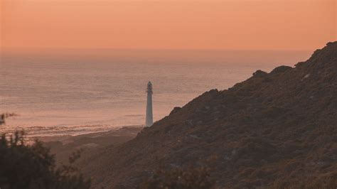 Download wallpaper 1920x1080 lighthouse, coast, fog, dusk full hd, hdtv ...