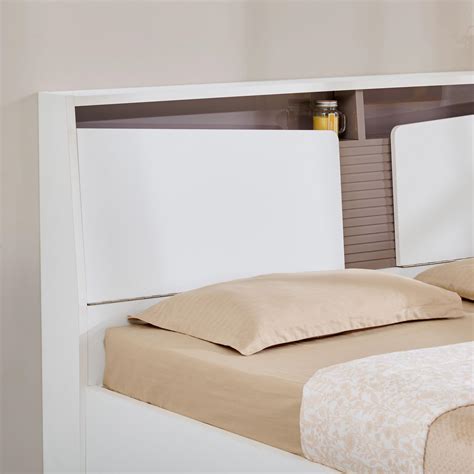 Buy Quadro Flex King Bed with Box Storage - White from Home Centre at ...