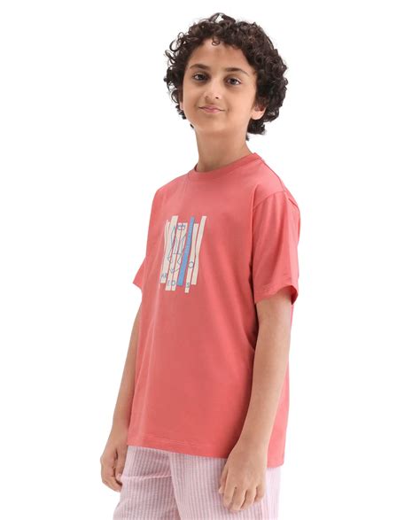 Rare Ones Kids Rafe Dark Peach Cotton Blend Pull-On Closure Hd Print R