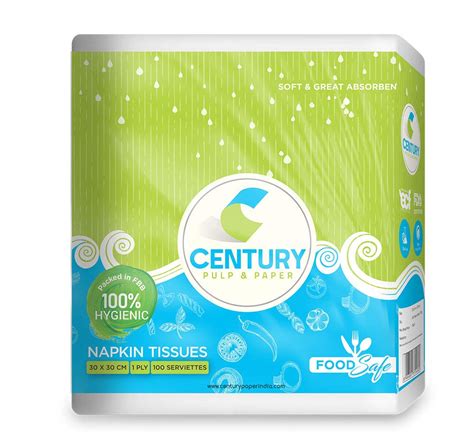 Century 1ply Paper Tissue Napkin 30 X 30 cm Pack of 10 Packets ...