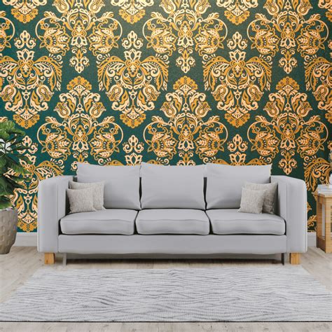 Wallpaper - Royal Retro (Vinyl) | Premium Quality Wallpapers for Home ...