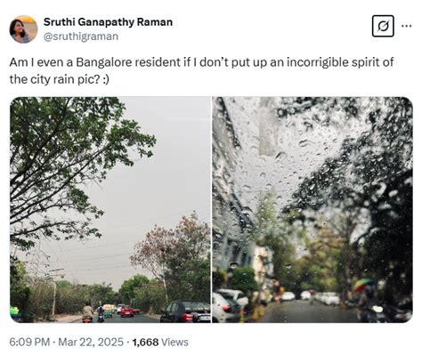 Memes flood online as Bengalureans welcome heavy rain during summer