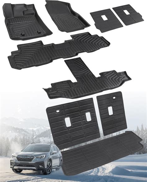 Car Floor Mat for Subaru Ascent: All Weather Liner Set Custom Fit 2019 ...