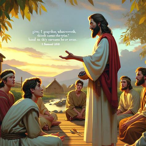 What does 1 Samuel 25:8 mean? | Bible Art