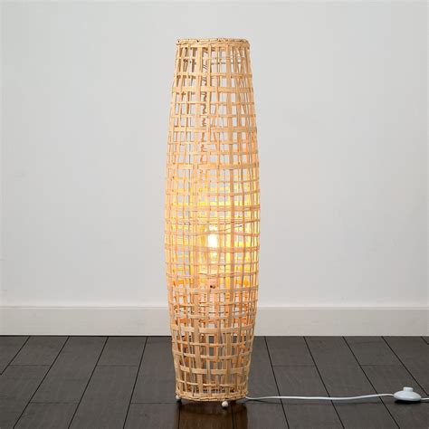 Bamboo Rattan Floor Lamp at Krista Guerrero blog