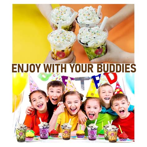 Buy O's bubble boba Tea Kit - Instant Marbling Boba Tea Party Kit - 6 ...