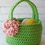 Image result for Hand Crocheted Easter Baskets