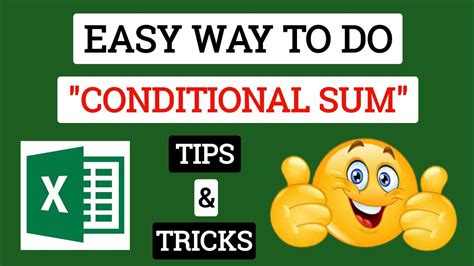 Excel Conditional Sum 的图像结果