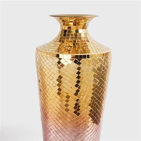 Buy Fiesta Glass Mosaic Floor Vase from Home Centre at just INR 3999.0
