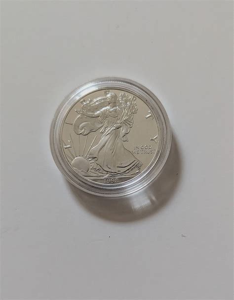 1998 Silver Eagle Liberty One Dollar Coin 1 Oz. .999 Fine Silver Auction