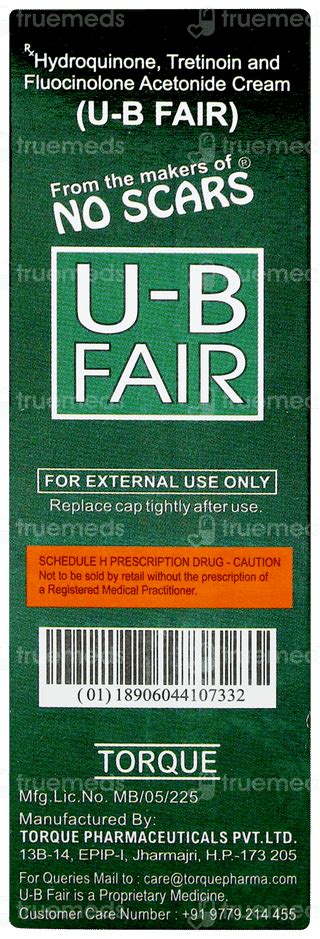 Ub Fair For Men Cream: Uses, Side Effects, Price & Substitutes