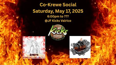 Co Krewe Social - Sirens and No-Mads, JF Kicks Restaurant & Patio Bar ...