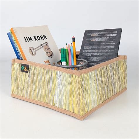 Upcycled Handcrafted Collapsible Storage Basket Small (CSBS0525-009) P ...