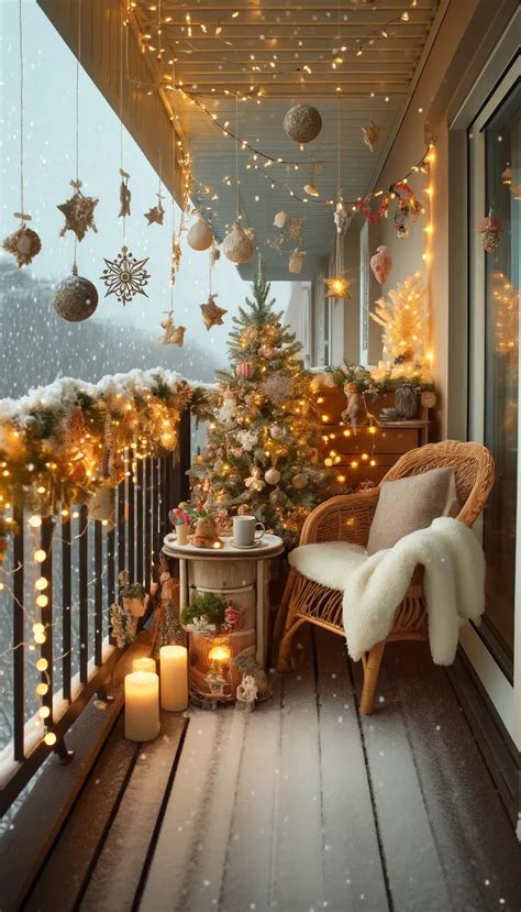 17+ Magical Balcony Holiday Decorating Ideas for a Cozy Winter Retreat ...