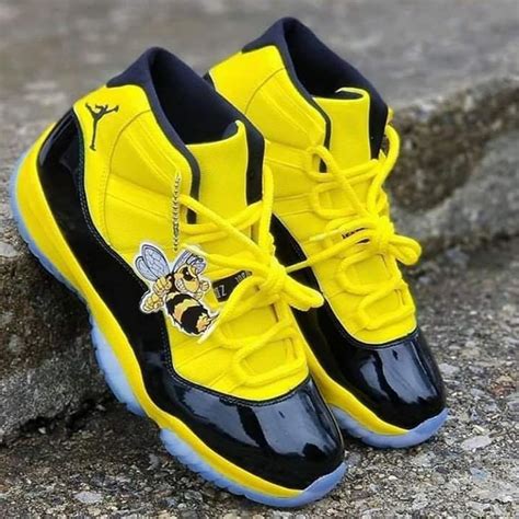 Jordan shoes jodrdan 11 color yellow size 10 – Artofit