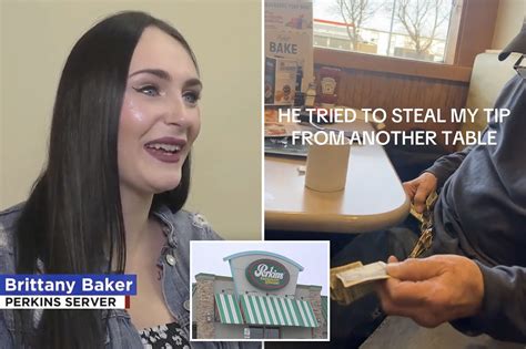 North Dakota waitress, mother of 6 Brittany Baker confronts customer who allegedly stole her ...