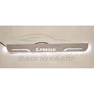 MOTOCART Imported Acrylic Sheet LED Door Sill Foot Step Plates – (Set ...