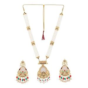 Buy RHOSYN Womens Artificial Imitation Jewellery|Gold Plated Pearl ...