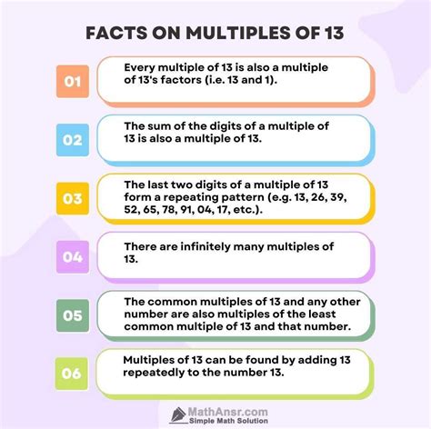 Multiples of 13