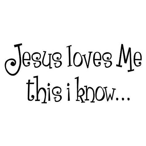 ZSSZ Jesus Loves Me This i Know - Wall Decal Nursery Christian Bible ...