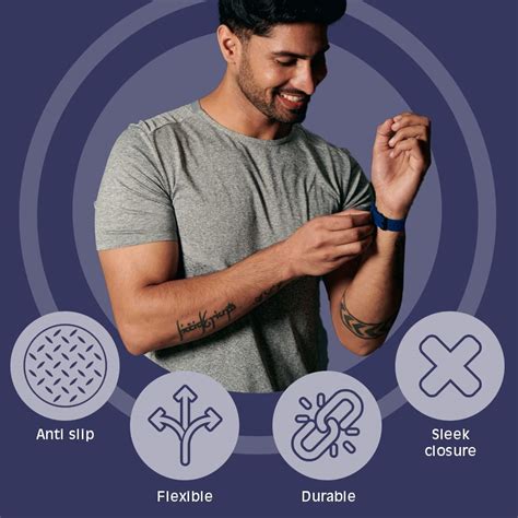 INEFABLE 22mm SmartWatch Strap with Stainless Steel Buckle Compatible ...