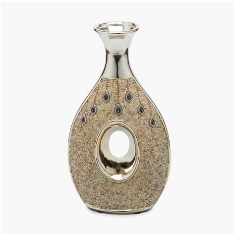 Buy Splendid-Miara Embellished Cylindrical Vase from Home Centre at ...