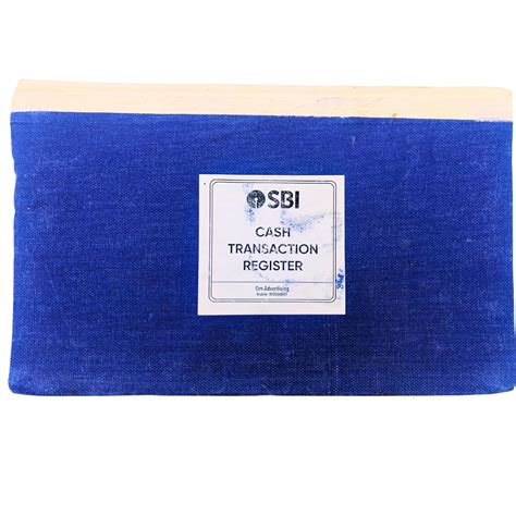 SBI CSP Transaction Register Book, 21 x 34 cm, 200 Pages, Two-Side ...