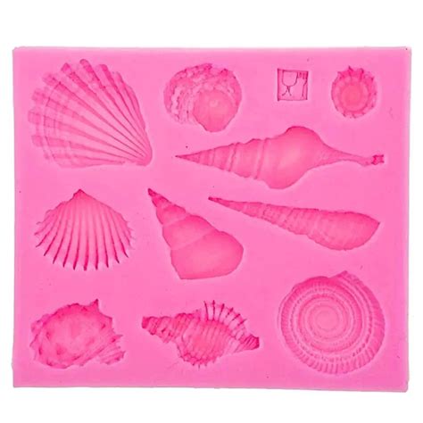 Shell Conch Sea Silicone Fondant Gum Paste Mould Set