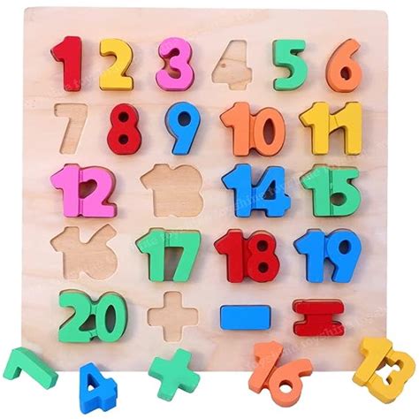 Buy Toyshine Wooden Picture Numebrs 123 Puzzle for Kids Ages 3-5, Early ...