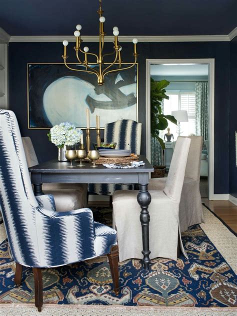 Blue and white dining room | Dining room decor, Dining room cozy ...