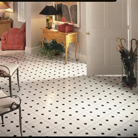 kitchen flooring black and white
