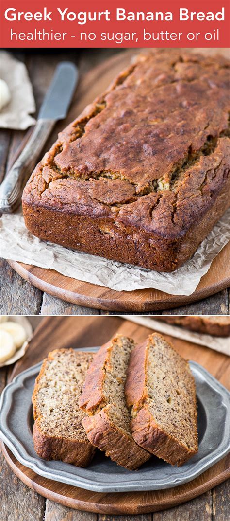 Healthy Greek Yogurt Banana Bread Recipe