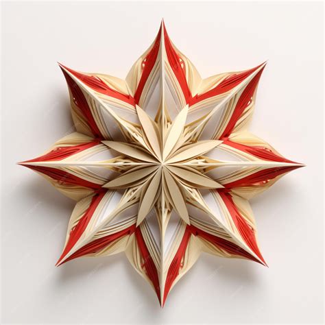 Premium Photo | 3d star with a design made from multiple strips of ...