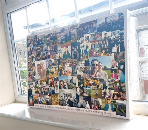 Photo Collage Canvas Print personalised With Text 20x30 - Etsy UK