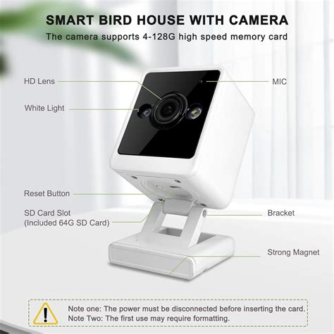TT-FOPETT Bird House with Camera, 1080P HD Wooden Smart Bird India | Ubuy