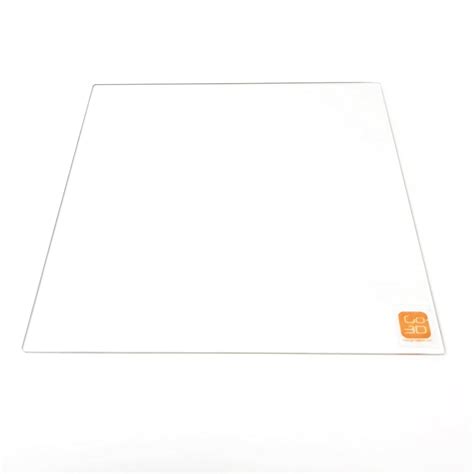 GO-3D PRINT 165mm x 165mm Borosilicate Glass Plate/Bed w/Flat Polished ...
