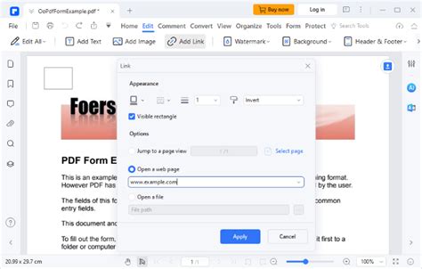 Image result for Adding a URL to PDF