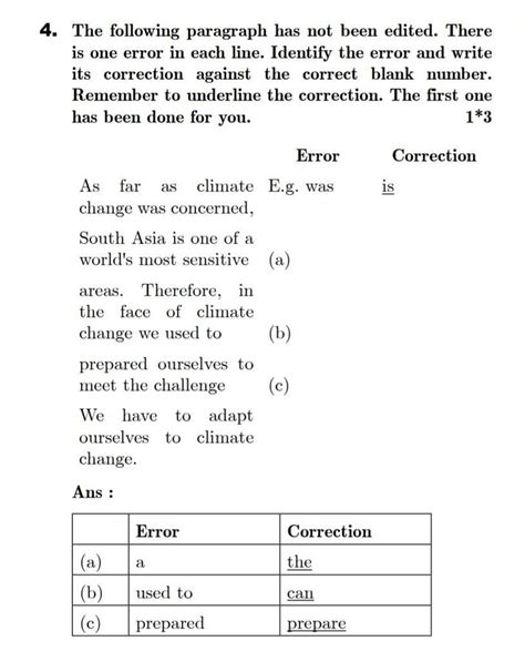 4. The following paragraph has not been edited. There is one error in ...
