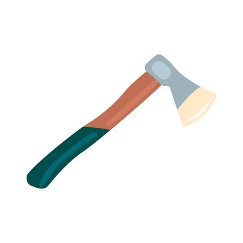 Axe flat icon colored vector element from camping collection creative ...