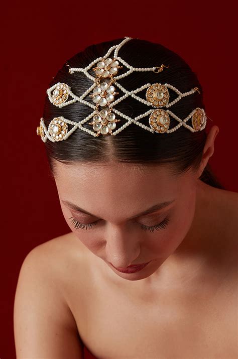 Gauhar Kundan and Pearls Headband – Paisley Pop Shop