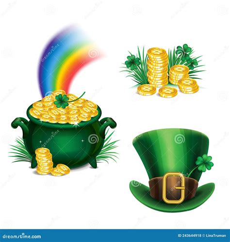 Set of St. Patrick`s Day Symbols, Set of St. Patrick`s Day Icons ...