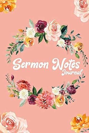 Buy Sermon Notes Journal: Christian Journal for Women: Note Taking ...