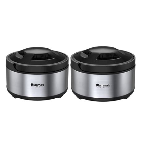 Buy Mumma's LIFE Stainless Steel Thermoware Casserole with Lid for Roti ...